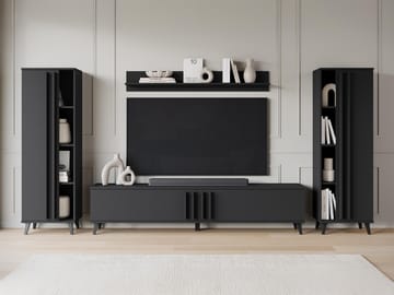 Torvos Møbelsett for stue - Svart - Oppbevaring - Oppbevaringsmøbler - Møbelsett til stue