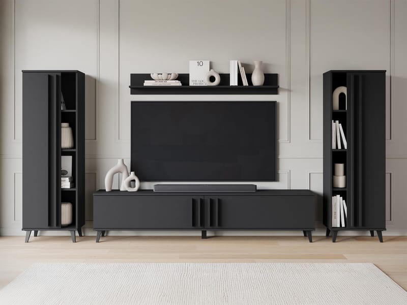 Torvos Møbelsett for stue - Svart - Oppbevaring - Oppbevaringsmøbler - Møbelsett til stue