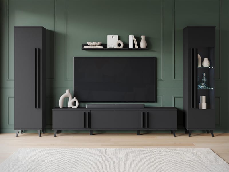 Torvos Møbelsett for stue - Svart - Oppbevaring - Oppbevaringsmøbler - Møbelsett til stue
