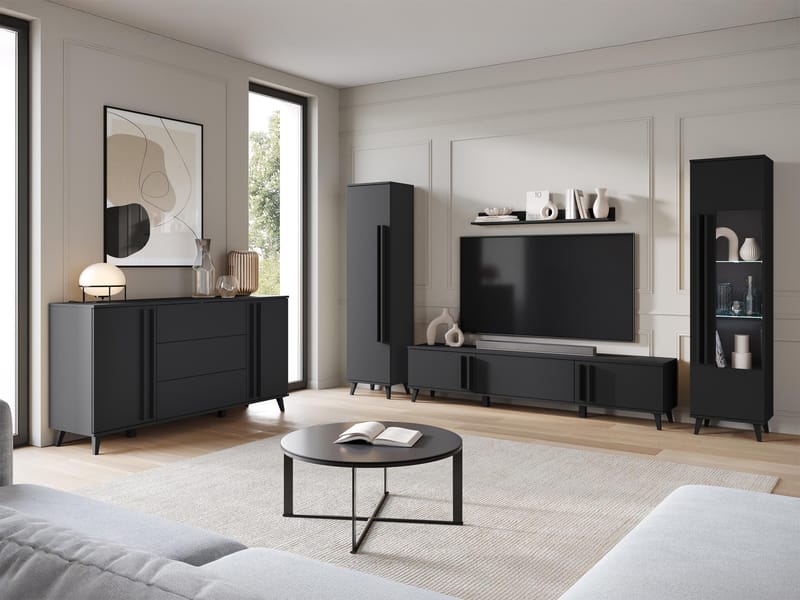 Torvos Møbelsett for stue - Svart - Oppbevaring - Oppbevaringsmøbler - Møbelsett til stue