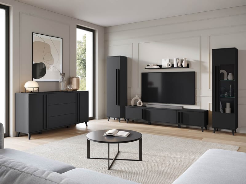 Torvos Møbelsett for stue - Svart - Oppbevaring - Oppbevaringsmøbler - Møbelsett til stue