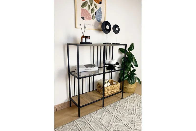 Travos Skänk 80x30 cm, Natur/Gjennomsiktig