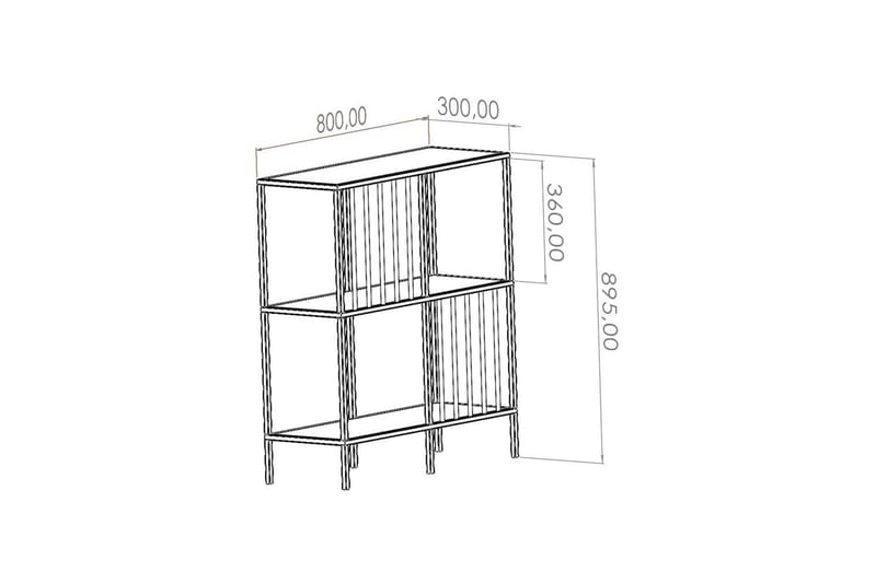 Travos Skänk 80x30 cm - Sort - Oppbevaring - Oppbevaringsmøbler - Sideboard & skjenk