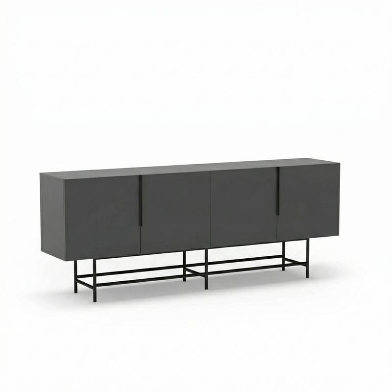 Truvia Konsoll 200x77,9x40 cm - Antrasitt og svart - Oppbevaring - Oppbevaringsmøbler - Sideboard & skjenk