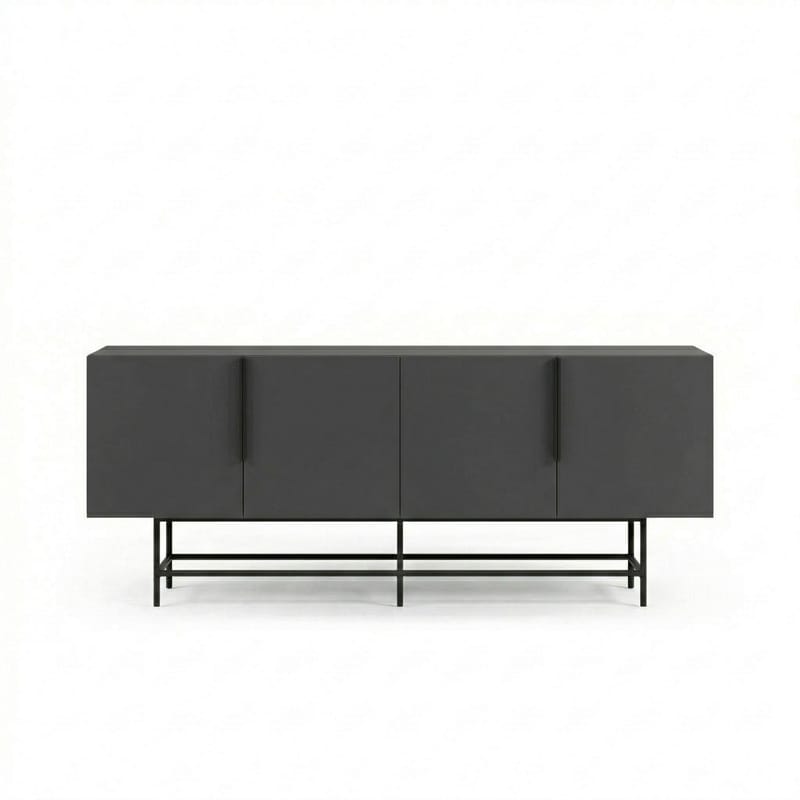 Truvia Konsoll 200x77,9x40 cm - Antrasitt og svart - Oppbevaring - Oppbevaringsmøbler - Sideboard & skjenk