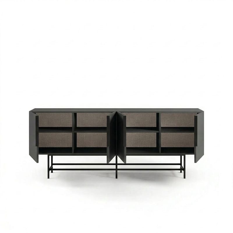 Truvia Konsoll 200x77,9x40 cm - Antrasitt og svart - Oppbevaring - Oppbevaringsmøbler - Sideboard & skjenk