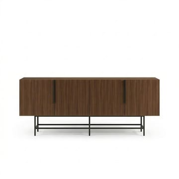 Truvia Konsoll 200x77,9x40 cm - Milano valnøtt og svart - Oppbevaring - Oppbevaringsmøbler - Sideboard & skjenk
