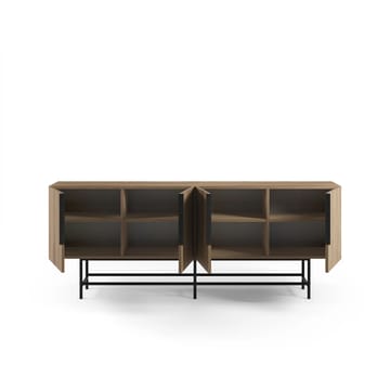 Truvia Konsoll 200x77,9x40 cm - Milano valnøtt og svart - Oppbevaring - Oppbevaringsmøbler - Sideboard & skjenk