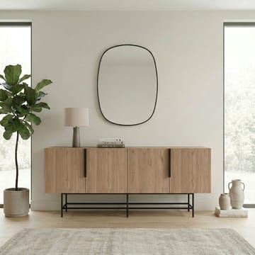 Truvia Konsoll 200x77,9x40 cm - Naturlig eik og svart - Oppbevaring - Oppbevaringsmøbler - Sideboard & skjenk