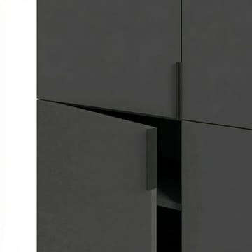 Truvia Skjenk 100x128x40 cm - Antrasitt/Svart - Oppbevaring - Oppbevaringsmøbler - Sideboard & skjenk