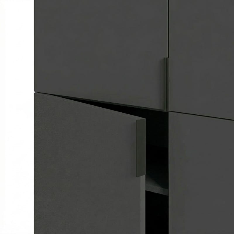 Truvia Skjenk 100x128x40 cm - Antrasitt/Svart - Oppbevaring - Oppbevaringsmøbler - Sideboard & skjenk