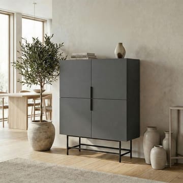 Truvia Skjenk 100x128x40 cm - Antrasitt/Svart - Oppbevaring - Oppbevaringsmøbler - Sideboard & skjenk