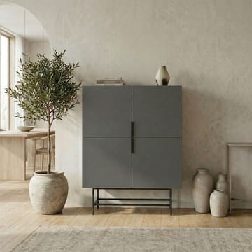 Truvia Skjenk 100x128x40 cm - Antrasitt/Svart - Oppbevaring - Oppbevaringsmøbler - Sideboard & skjenk