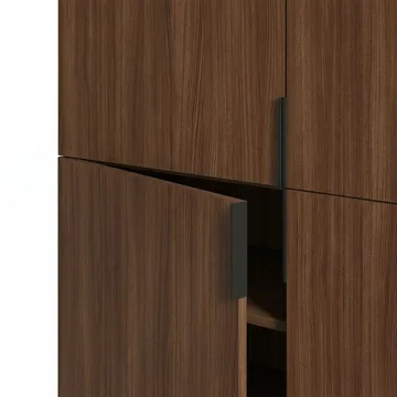 Truvia Skjenk 100x128x40 cm - Milano valnøtt Svart - Oppbevaring - Oppbevaringsmøbler - Sideboard & skjenk