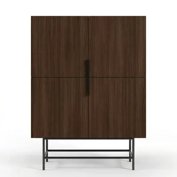 Truvia Skjenk 100x128x40 cm - Milano valnøtt Svart - Oppbevaring - Oppbevaringsmøbler - Sideboard & skjenk