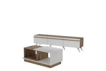 Valentina Møbelsett for Stue - Hvit/Blå - Oppbevaring - Oppbevaringsmøbler - Møbelsett til stue