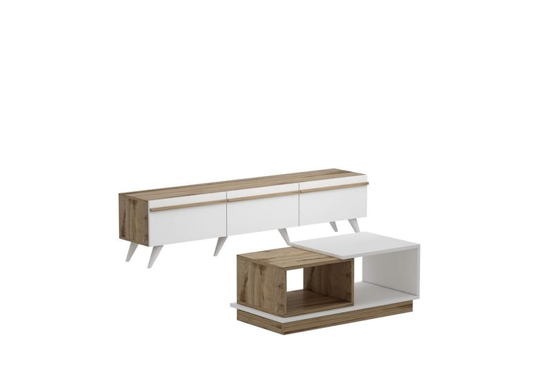 Valentina Møbelsett for Stue, Hvit/Blå