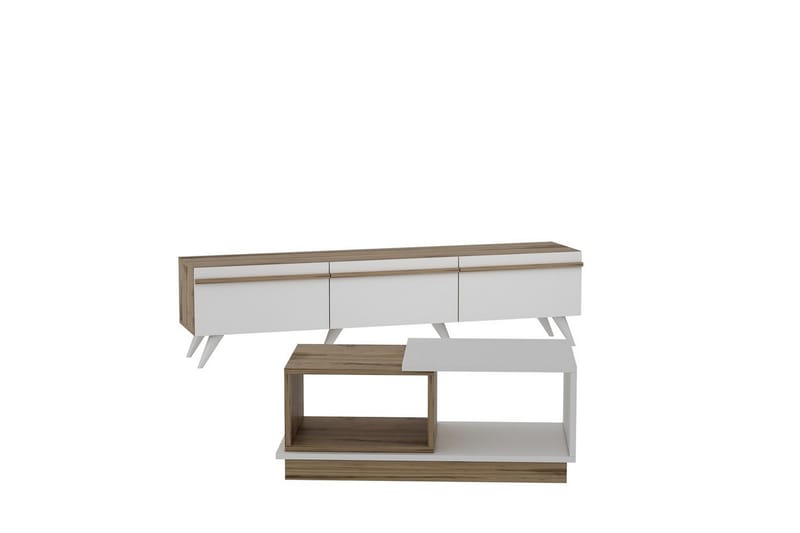 Valentina Møbelsett for Stue - Hvit/Blå - Oppbevaring - Oppbevaringsmøbler - Møbelsett til stue