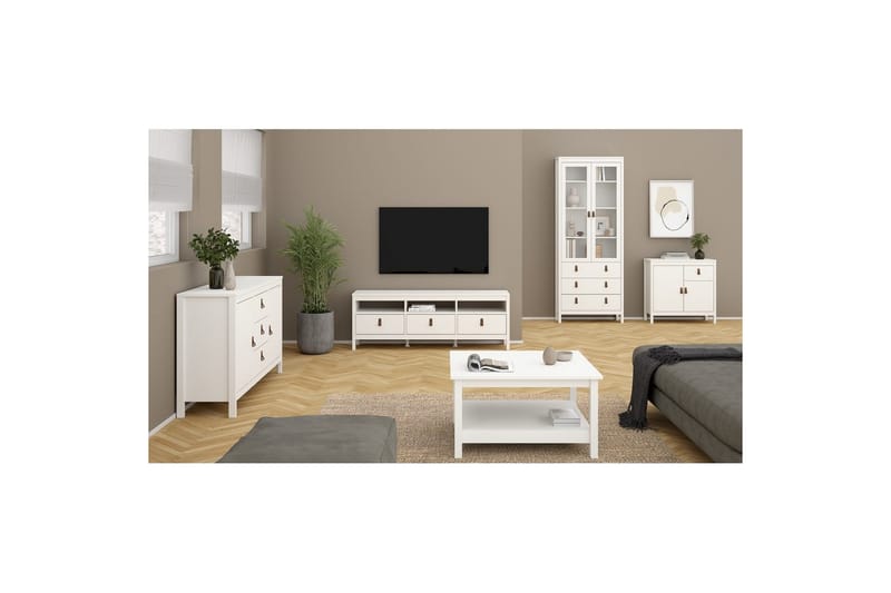 Vallvidera Skjenk 82x38 cm - Hvit - Oppbevaring - Oppbevaringsmøbler - Sideboard & skjenk