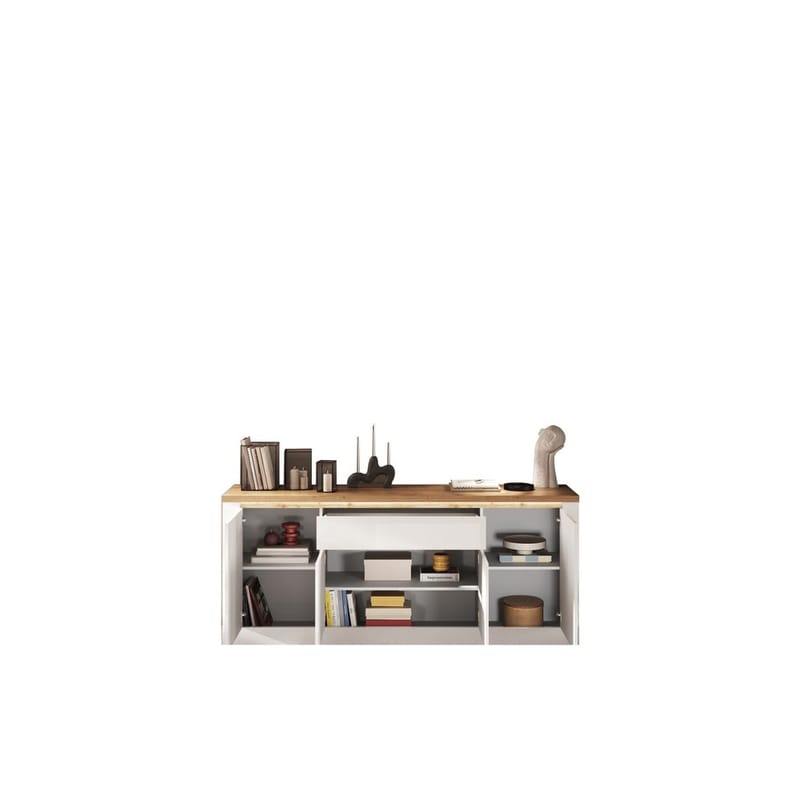 Vandesar Skjenk 207 cm - Natur/Hvit - Oppbevaring - Oppbevaringsmøbler - Sideboard & skjenk