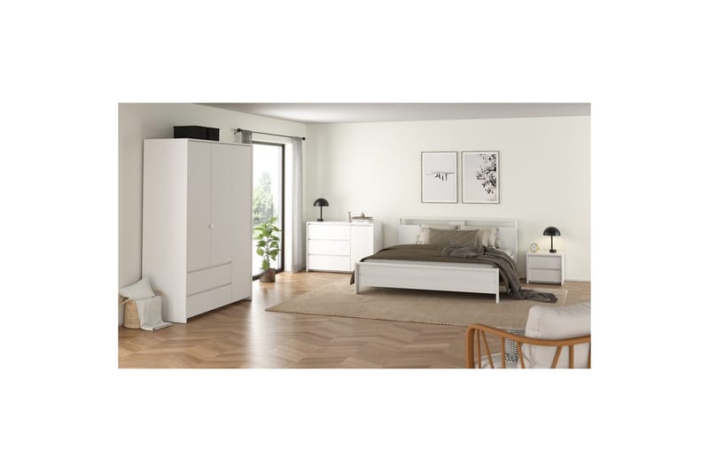 Varun Skjenk 119x48 cm - Hvit - Oppbevaring - Oppbevaringsmøbler - Sideboard & skjenk