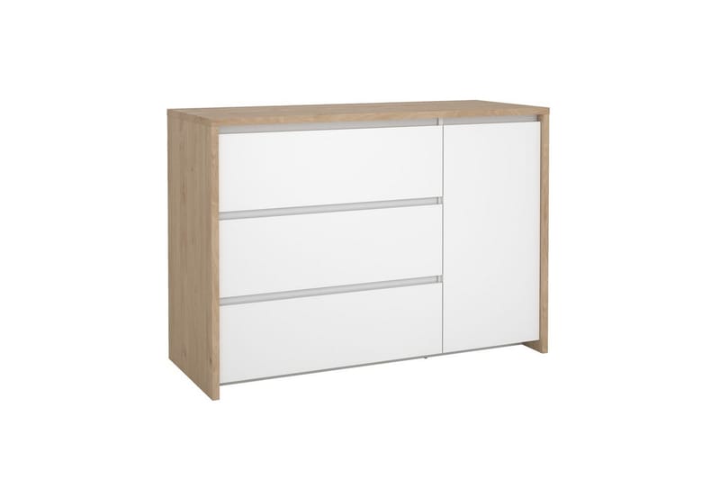 Varun Skjenk 119x48 cm - Hvit/Natur - Oppbevaring - Oppbevaringsmøbler - Sideboard & skjenk