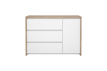 Varun Skjenk 119x48 cm - Hvit/Natur - Oppbevaring - Oppbevaringsmøbler - Sideboard & skjenk