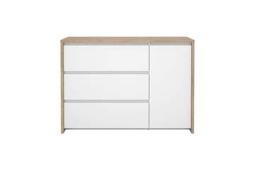 Varun Skjenk 119x48 cm - Hvit/Natur - Oppbevaring - Oppbevaringsmøbler - Sideboard & skjenk