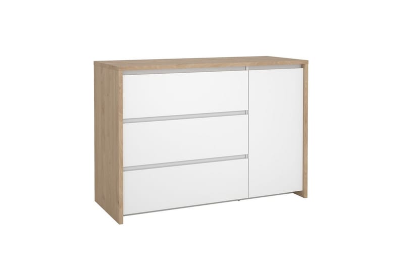 Varun Skjenk 119x48 cm - Hvit/Natur - Oppbevaring - Oppbevaringsmøbler - Sideboard & skjenk