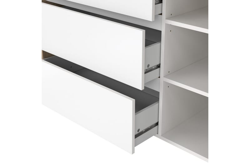 Varun Skjenk 119x48 cm - Hvit/Natur - Oppbevaring - Oppbevaringsmøbler - Sideboard & skjenk