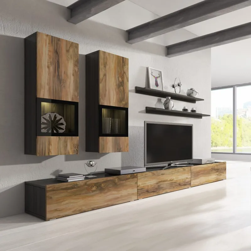 Veggenhet Baros - Touchwood - Oppbevaring - Oppbevaringsmøbler - Møbelsett til stue