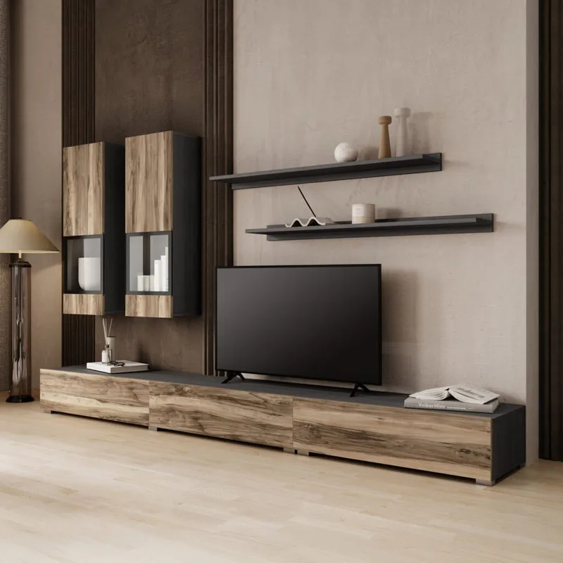 Veggenhet Baros - Touchwood - Oppbevaring - Oppbevaringsmøbler - Møbelsett til stue