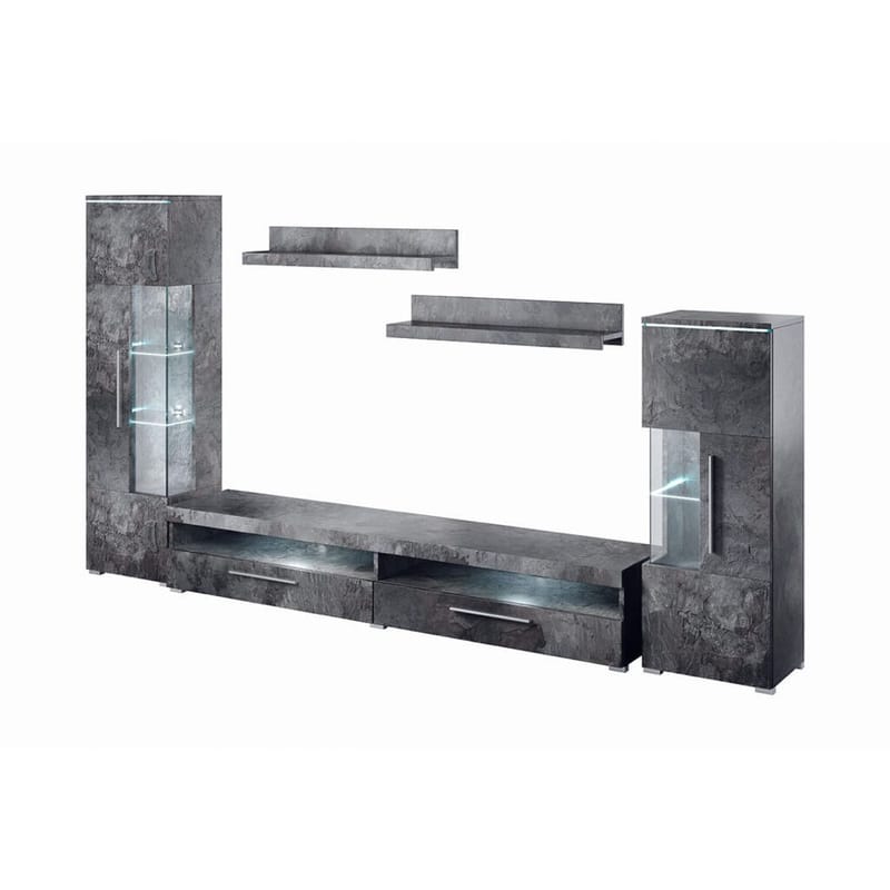 Veggseksjon India, Skifer, 290 cm