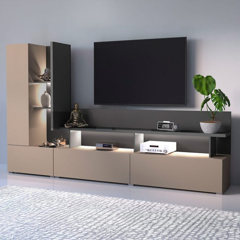 Veggseksjon Serio - Oppbevaring - Oppbevaringsmøbler - Møbelsett til stue