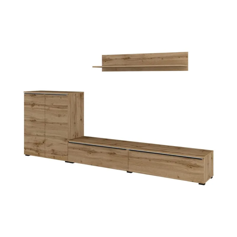 Veggseksjon Tana - Wotan eik - Oppbevaring - Oppbevaringsmøbler - Møbelsett til stue