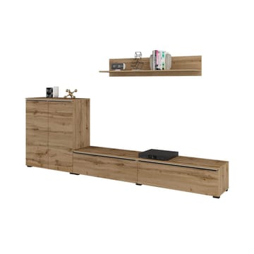 Veggseksjon Tana - Wotan eik - Oppbevaring - Oppbevaringsmøbler - Møbelsett til stue