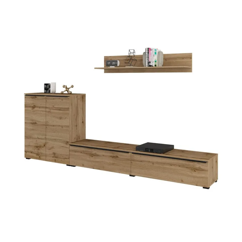 Veggseksjon Tana - Wotan eik - Oppbevaring - Oppbevaringsmøbler - Møbelsett til stue