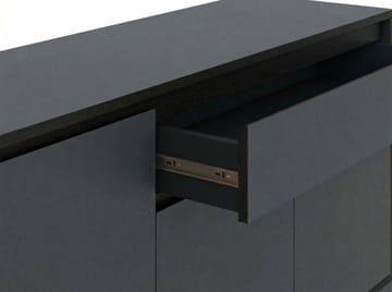Velar Konsoll 180x80x40 cm - Anthracite/Wood Black/Black - Oppbevaring - Oppbevaringsmøbler - Sideboard & skjenk