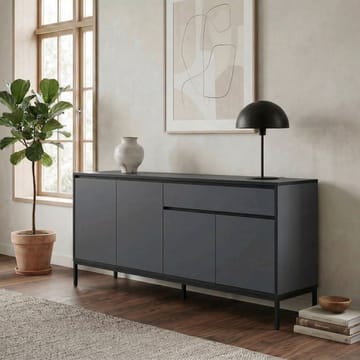 Velar Konsoll 180x80x40 cm - Anthracite/Wood Black/Black - Oppbevaring - Oppbevaringsmøbler - Sideboard & skjenk