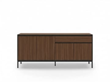 Velar Konsoll 180x80x40 cm - Milano Walnut, Wood Black, Black - Oppbevaring - Oppbevaringsmøbler - Sideboard & skjenk