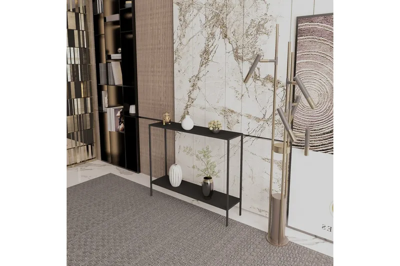 Vellavie Skänk 83x21 cm - Sort - Oppbevaring - Oppbevaringsmøbler - Sideboard & skjenk