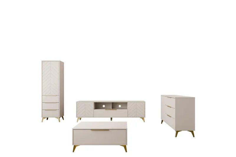 Vemdalen Møbelsett for Stue, Sand beige