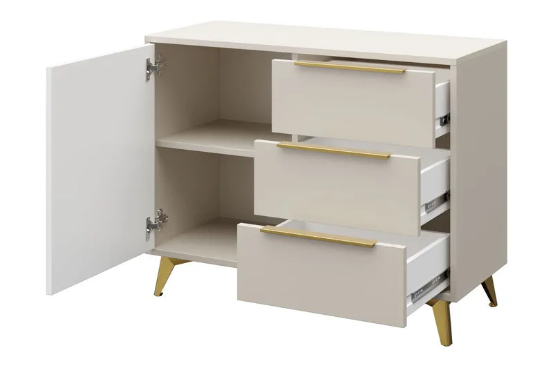 Vemdalen Skjenk 104x40 cm - Hvit - Oppbevaring - Oppbevaringsmøbler - Sideboard & skjenk