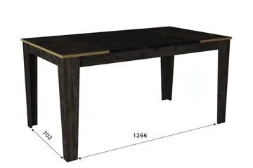 Veyron Møbelsett for Stue - Svart/Gull - Oppbevaring - Oppbevaringsmøbler - Møbelsett til stue