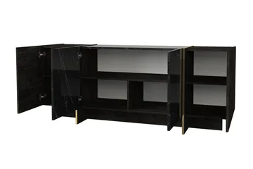 Veyron Møbelsett for Stue - Svart/Gull - Oppbevaring - Oppbevaringsmøbler - Møbelsett til stue