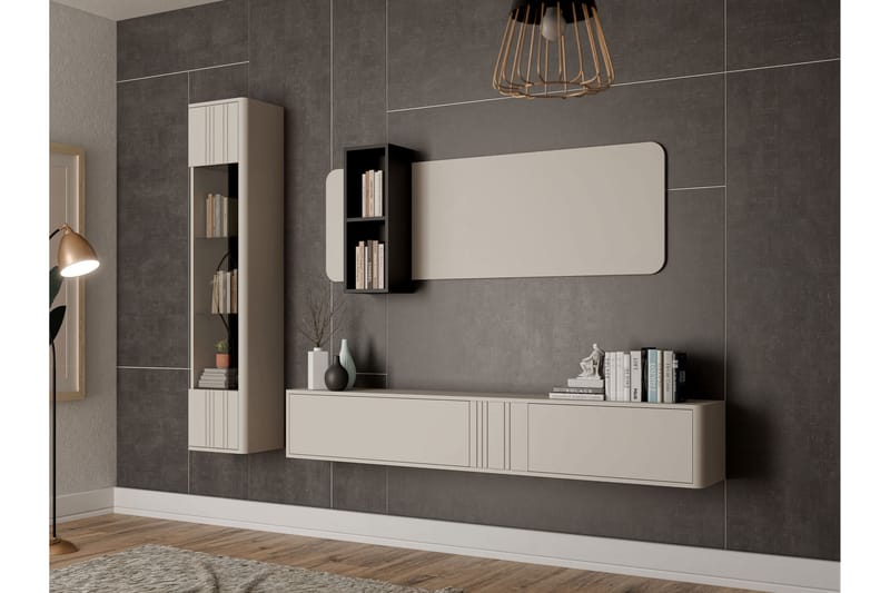 Zalricus Møbelsett for Stue - Beige - Oppbevaring - Oppbevaringsmøbler - Møbelsett til stue