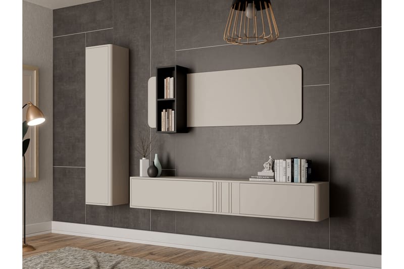 Zalricus Møbelsett for Stue - Beige - Oppbevaring - Oppbevaringsmøbler - Møbelsett til stue