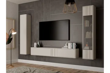 Zalricus Møbelsett for Stue - Beige - Oppbevaring - Oppbevaringsmøbler - Møbelsett til stue