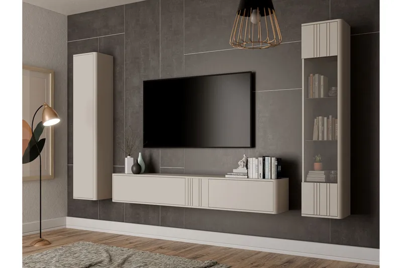 Zalricus Møbelsett for Stue - Beige - Oppbevaring - Oppbevaringsmøbler - Møbelsett til stue