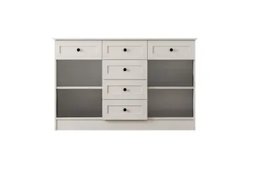 Zavira Kommode 130 cm - Matt Hvit - Oppbevaring - Oppbevaringsmøbler - Kommode